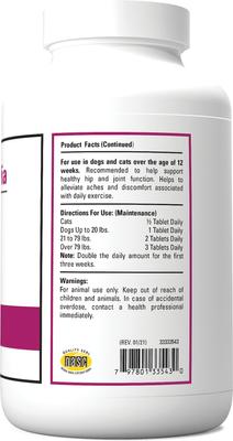 S.O.D. & Boswellia Joint Support Chewable Tablets Dog & Cat Supplement, 500 count