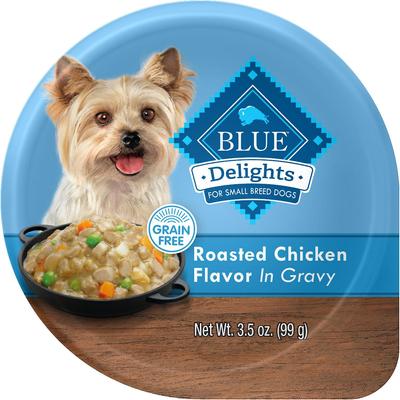 Bundle: Blue Buffalo Divine Delights Gravy Variety Pack Filet Mignon & NY Strip Flavor + Roasted Chicken Flavor Hearty Gravy Dog Food Trays