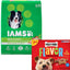 Paquete: Alimento seco Iams ProActive Health Adult MiniChunks + Snacks sabor hueso de leche para perros pequeños y medianos
