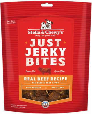 Just Jerky Bites Real Salmon Recipe Grain-Free Dog Treats, 6-oz bag