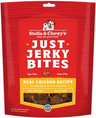 Just Jerky Bites Real Chicken Recipe Grain-Free Dog Treats, 6-oz bag