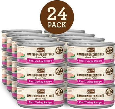 Limited Ingredient Diet Grain-Free Real Turkey Pate Recipe Canned Cat Food, 5-oz, case of 24