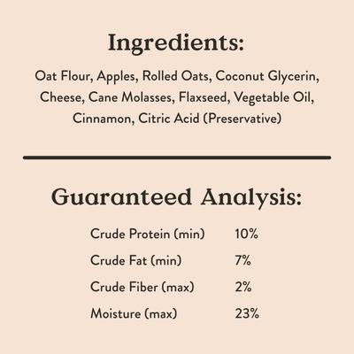 Fireside Apple Pie Apples, Cheese & Cinnamon Recipe Dog Treats, 6-oz bag