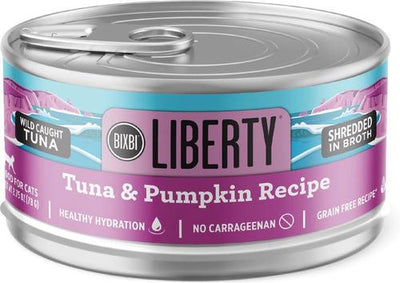 Liberty Tuna & Pumpkin Recipe in Broth Grain-Free Wet Cat Food, 2.75-oz can, case of 24