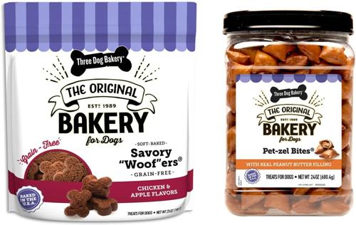 Snacks Jar Pet-zel Bites & Woofers Variety Pack Dog Treats, 49-oz pack