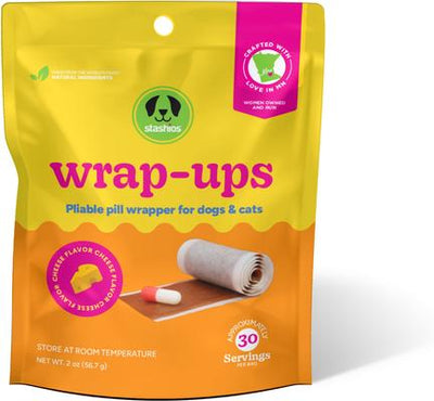 Wrap-Ups Cheese Pill Wrapper Dog & Cat Treat, 30 count