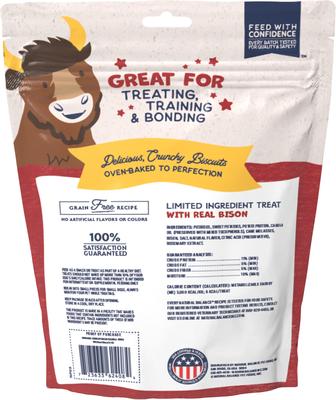 Bundle: Natural Balance Rewards Crunchy Biscuits with Real Bison + Real Salmon Dog Treats