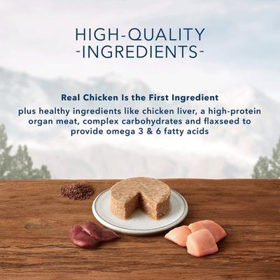 Wilderness Adult 7+ Chicken Recipe High-Protein Grain-Free Pate Wet Cat Food, 5.5-oz can, case of 24