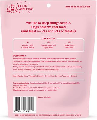 Grazers Beef Jerky Dog Treats, 4-oz pouch