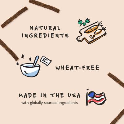 Golosinas para perros Grazers Beef Jerky, bolsa de 4 oz