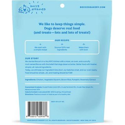 Golosinas de pollo seco para perros Grazers, bolsa de 4 oz