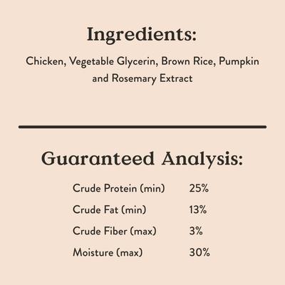 Grazers Chicken Jerky Dog Treats, 4-oz pouch