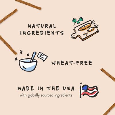 Golosinas de cecina de pavo Grazers para perros, bolsa de 4 oz