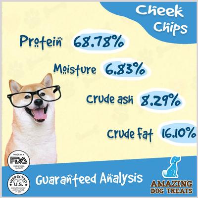 Lamb Cheek Strips Dog Treats, 8-oz bag