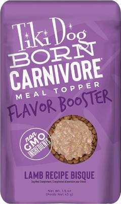 Born Carnivore Flavor Booster Tuna Bisque Non-GMO Wet Dog Food Topper, 1.5-oz pouch, case of 12