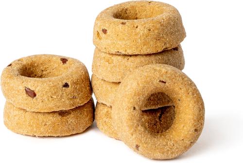 Golosinas horneadas de mantequilla de maní y mermelada orgánicas para perros, bolsa de 8 oz