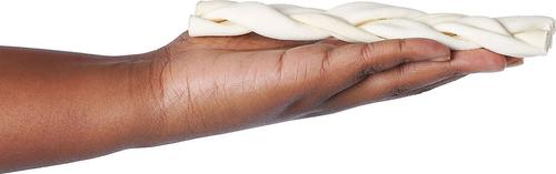 7" American Beefhide Braid Dog Treats, 4 count