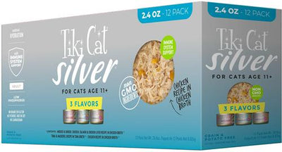 Silver Variety Pack Grain-Free Wet Cat Food, 2.4-oz can, case of 12