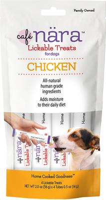 Chicken Flavored Lickable Dog Treats, 2-oz bag, 4 count