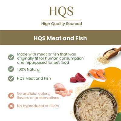 HQS Natural Rotational Diet Chicken & Tuna Selections Variety Pack Grain-Free Canned Cat Food, 2.47-oz, case of 12
