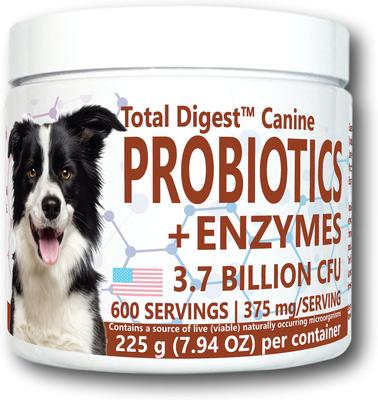Total Digest Canine Probiotics & Enzymes Dog Supplement, 7.94-oz tub
