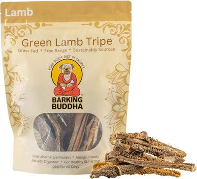 Green Lamb Tripe Dog Treats, 6-oz bag