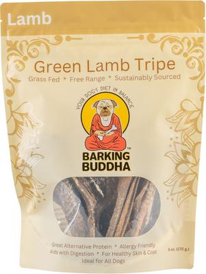 Green Lamb Tripe Dog Treats, 6-oz bag