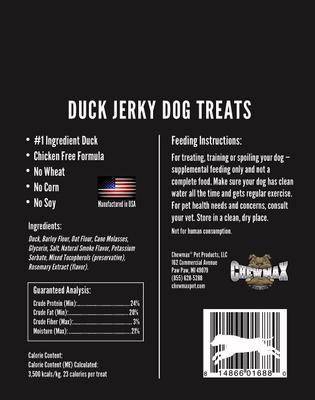 Duck Jerky Natural Chew Dog Treats, 5-oz bag