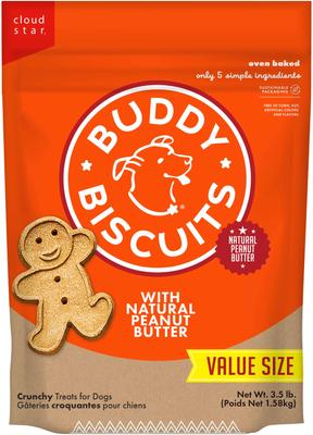 Bundle: Buddy Biscuits Original Oven Baked with Peanut Butter + Bacon & Cheese Oven Baked Dog Treats
