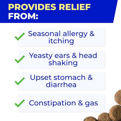 Digestive Enzymes Prebiotics Fiber Chews Supplement for Dogs, 120 count