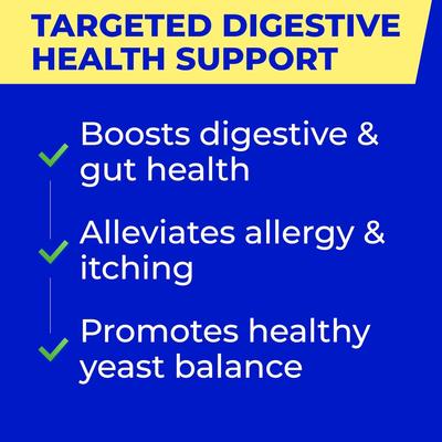 Digestive Enzymes Prebiotics Fiber Chews Supplement for Dogs, 120 count