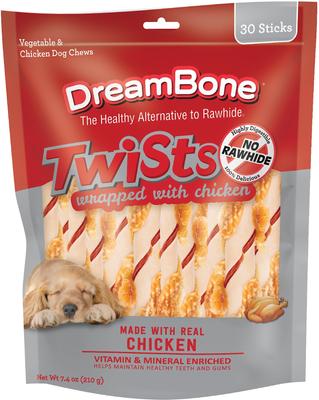 Twists Chicken Chews - Golosinas para perros (30 unidades)