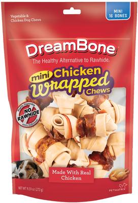 Mini Chicken Wrapped Bones Dog Treats, 16 count