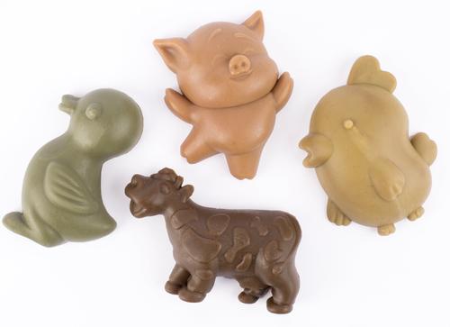 Farm Animal Chews Dog Treats, 6 count