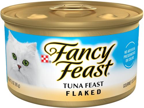 Flaked Fish & Shrimp Feast Canned Cat Food, 3-oz, case of 24