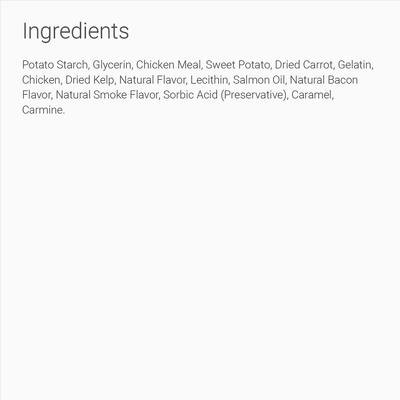 Smoked Bacon Flavored Grain-Free Mini Dental Dog Treats, 40 count