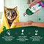 Champú natural para gatos con fórmula a base de plantas contra pulgas y garrapatas, botella de 355 ml