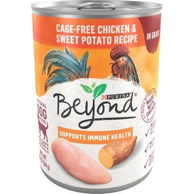 Alimento enlatado para perros con carne de res criada en granja y espinacas en salsa, 12.5 oz, caja de 12