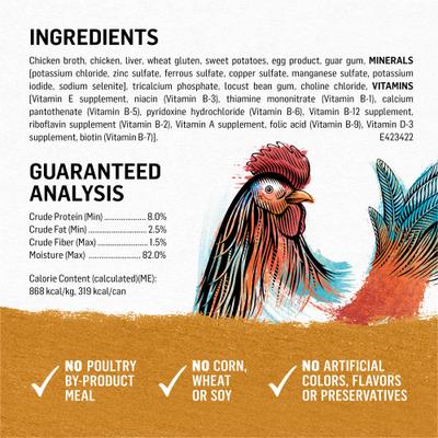 Chicken & Sweet Potato Recipe in Gravy Canned Dog Food, 12.5-oz, case of 12