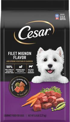 Filet Mignon Flavor & Spring Vegetables Garnish Small Breed Dry Dog Food, 5-lb bag