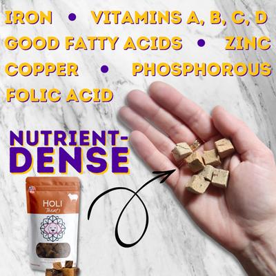 Lamb Liver Grain-Free Freeze-Dried Dog Treats, 4-oz bag