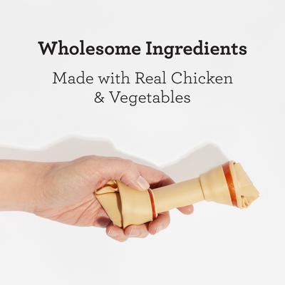 Medium Chicken Chew Bones Dog Treats, 4 count