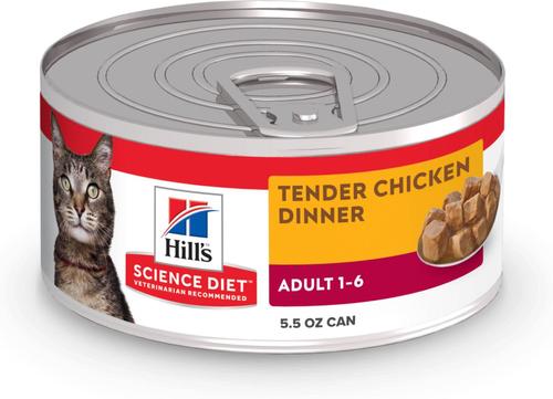 Adult Tender Tuna Dinner Wet Cat Food, 5.5-oz can, case of 24