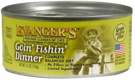 Classic Recipes Goin' Fishin' Dinner Grain-Free Canned Cat Food, 5.5-oz, case of 24