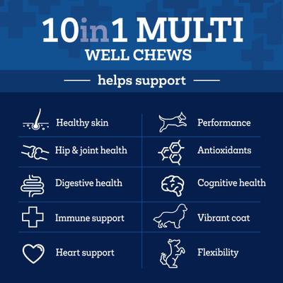 10in1 Multi Well Bites Dog Supplement, 60 count
