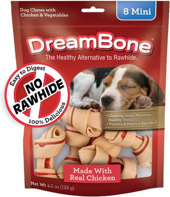 Mini Chicken Chew Bones Dog Treats, 8 count