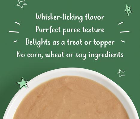 Lickables Bisque Senior Formula, Tuna & Chicken Recipe Cat Treat & Topper, 1.4-oz, case of 24