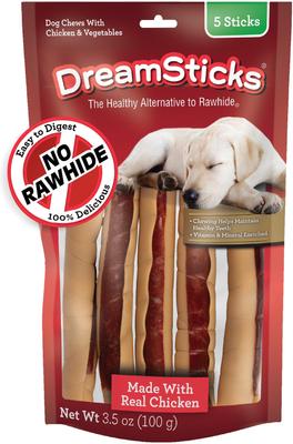DreamSticks Bacon & Cheese Chews Dog Treats, 15 count