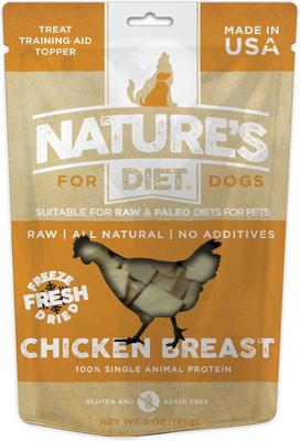 Chicken Breast Raw Freeze-Dried Dog Treats, 3-oz pouch
