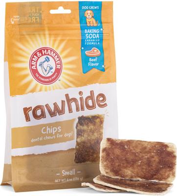 Small Beef Coated Rawhide Chips, 6-oz bag